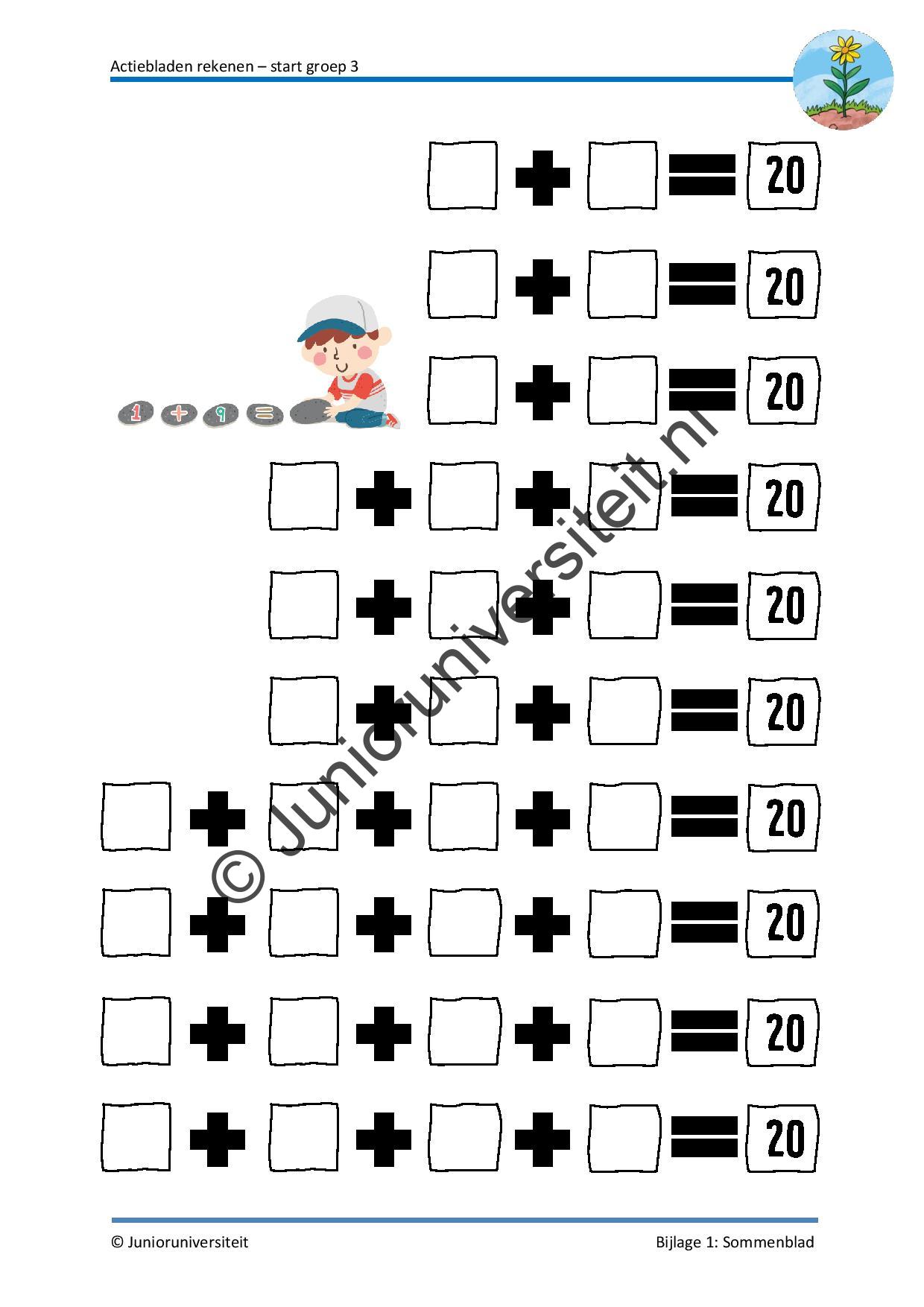 Actiebladen rekenen - start groep 3 - Afbeelding 6