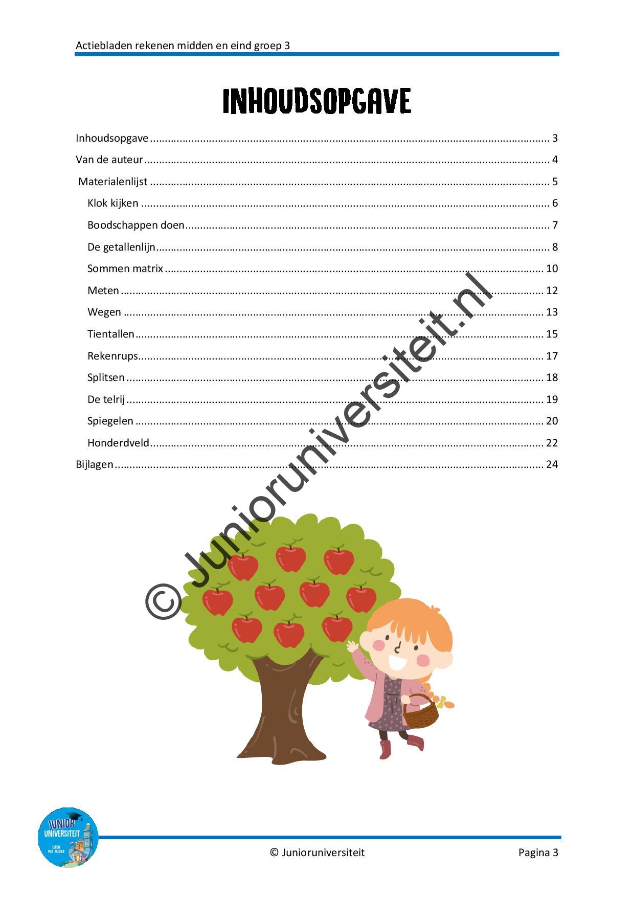 Actiebladen rekenen - midden en eind groep 3 - Afbeelding 2