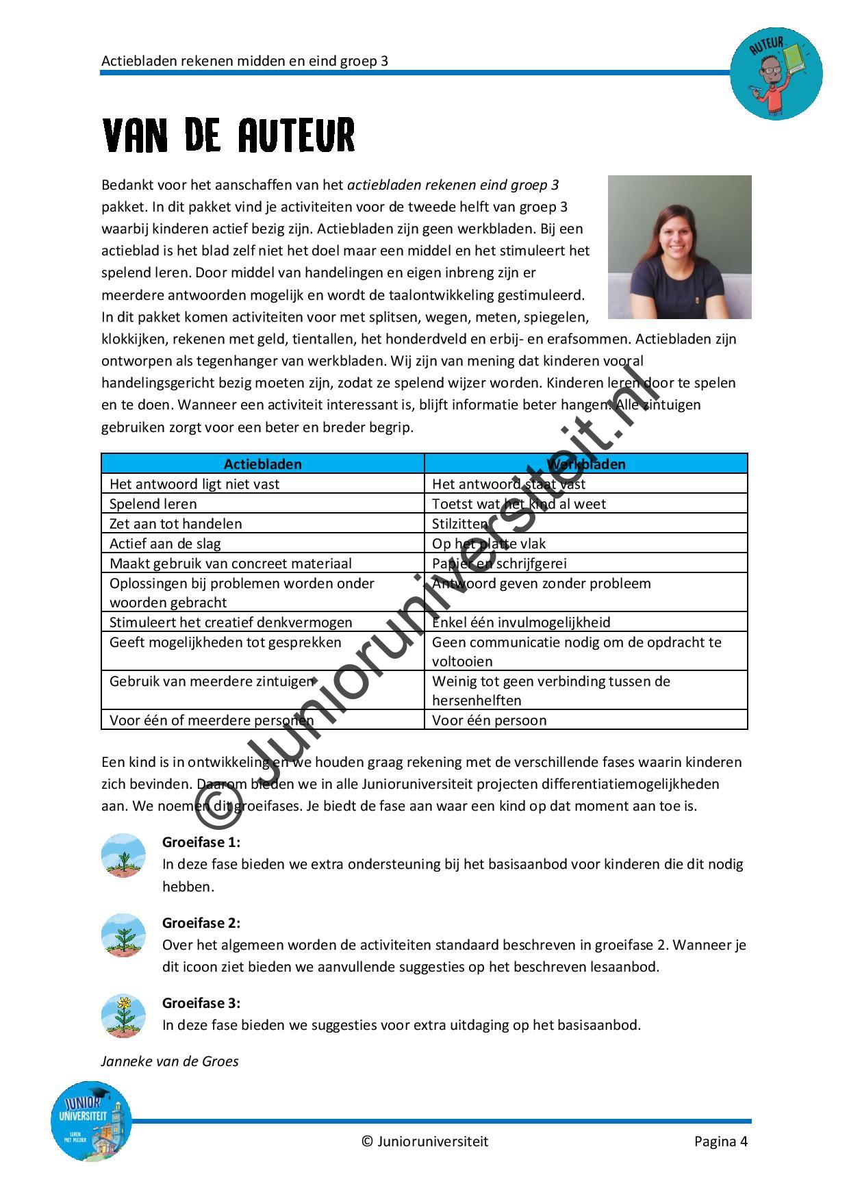 Actiebladen rekenen - midden en eind groep 3 - Afbeelding 3