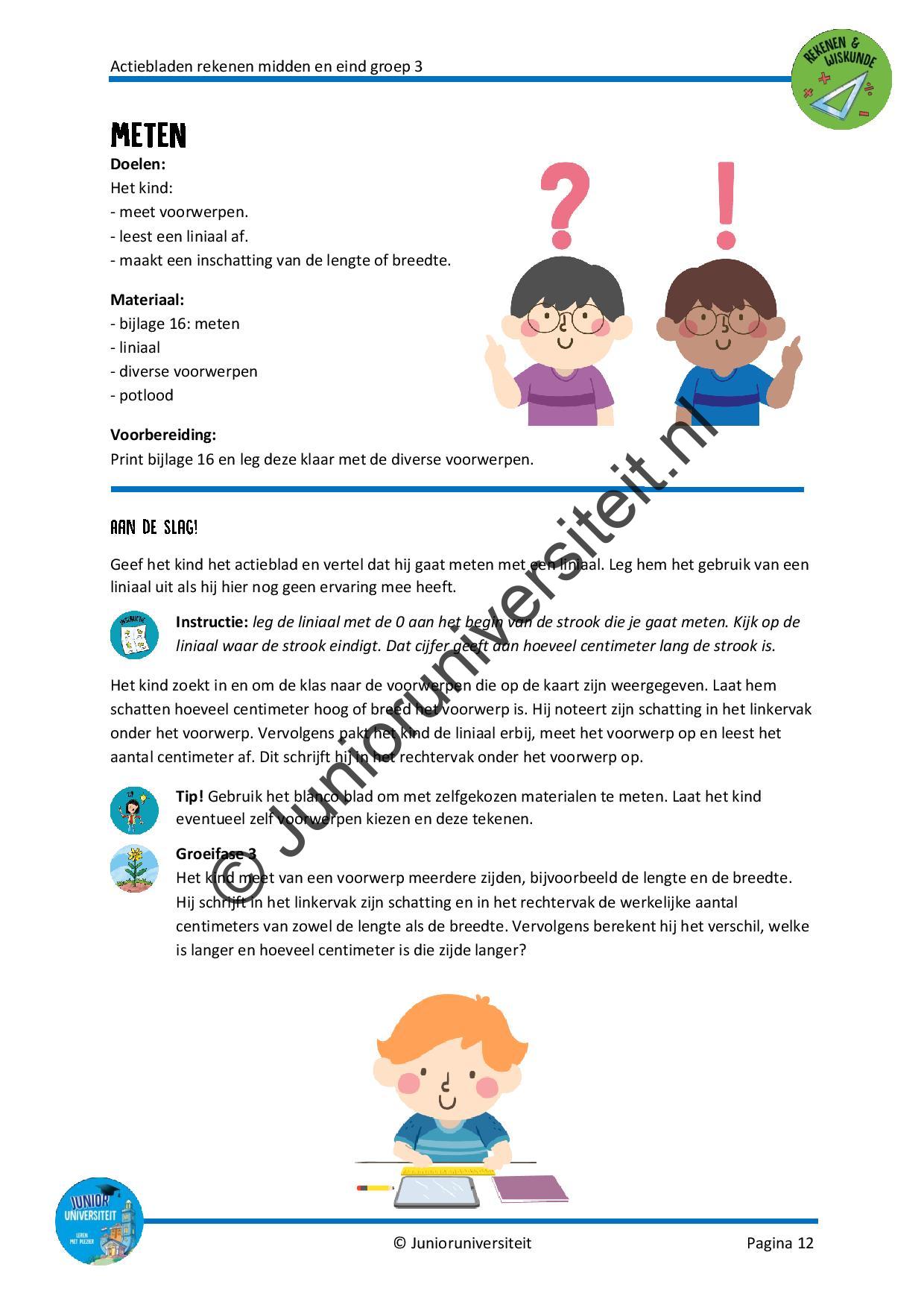 Actiebladen rekenen - midden en eind groep 3 - Afbeelding 5