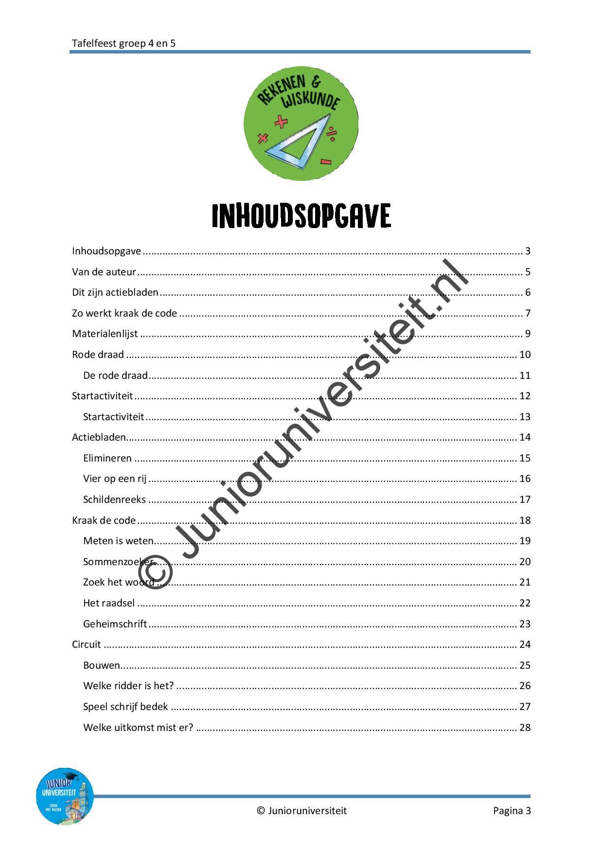 Tafelfeest - groep 4 en 5 - Afbeelding 2