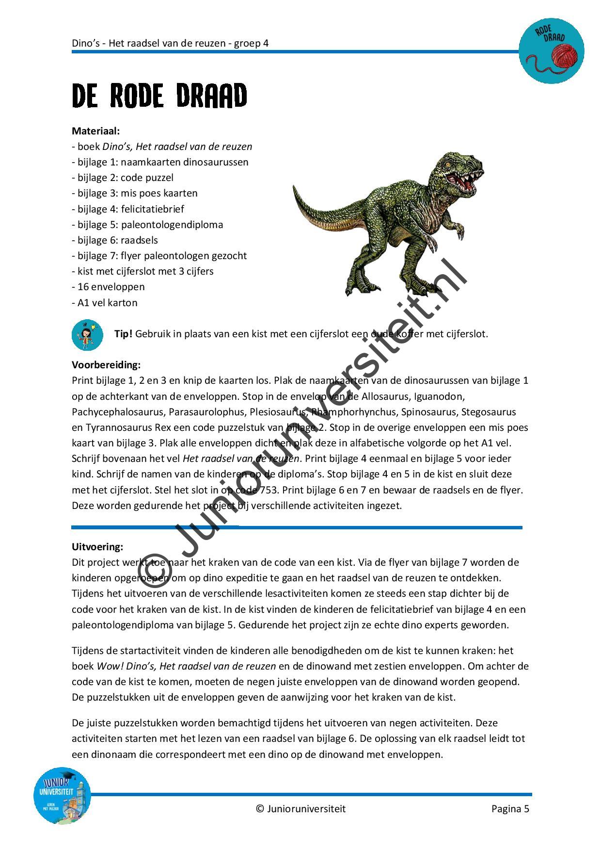 Dinos - Het raadsel van de reuzen - groep 4 - Afbeelding 4