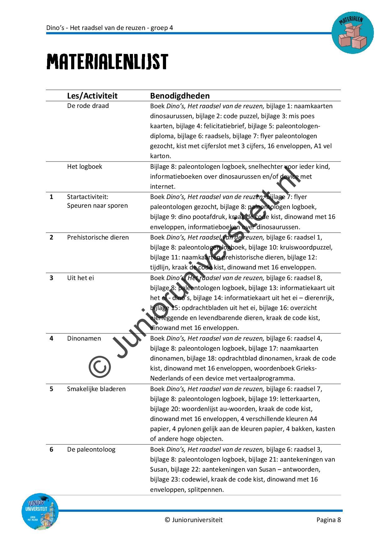 Dinos - Het raadsel van de reuzen - groep 4 - Afbeelding 6