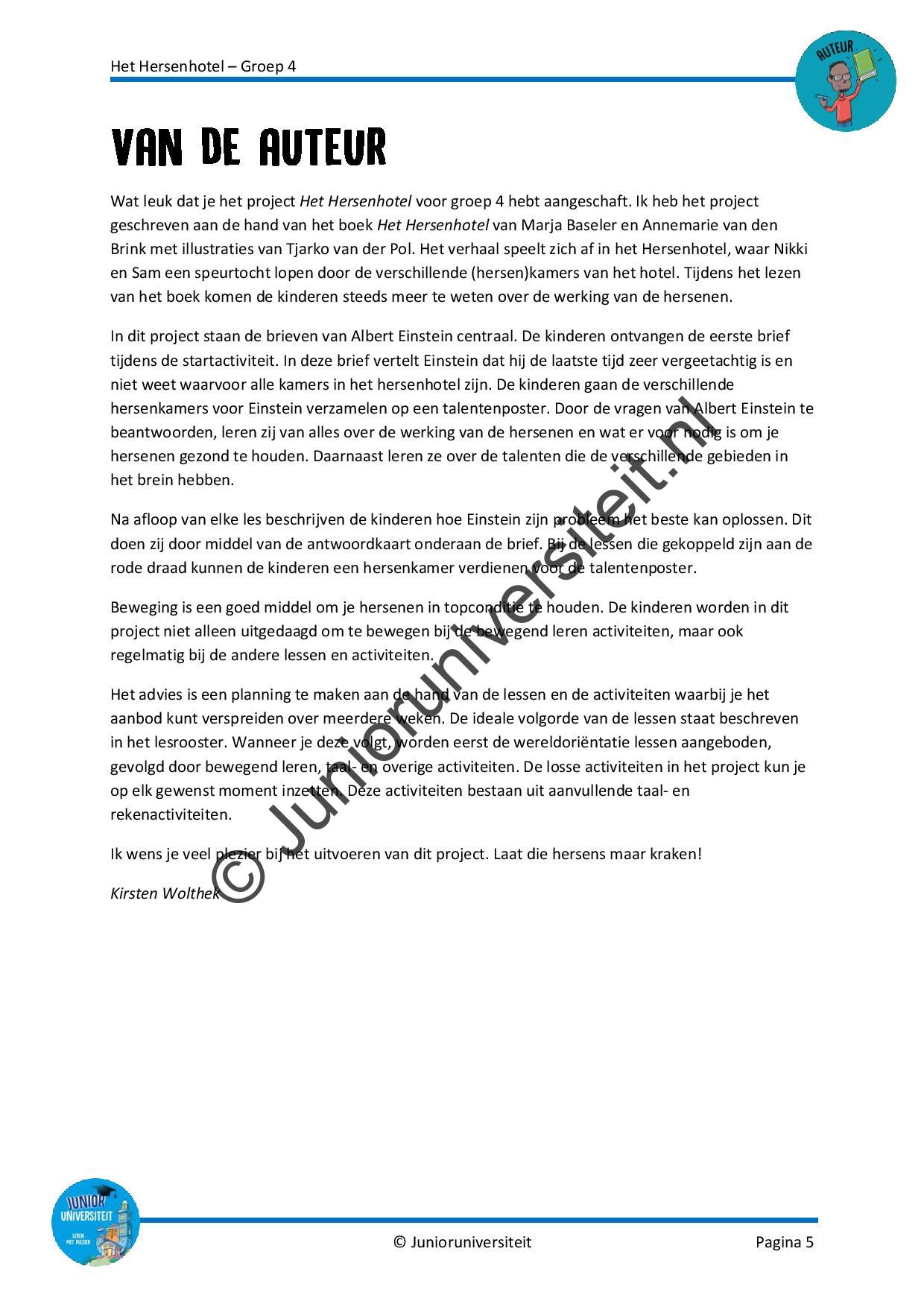 Het Hersenhotel - groep 4 - Afbeelding 4