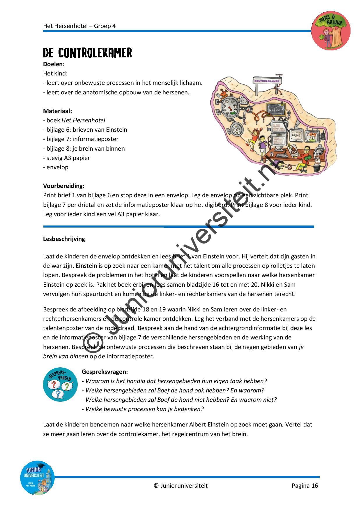 Het Hersenhotel - groep 4 - Afbeelding 8