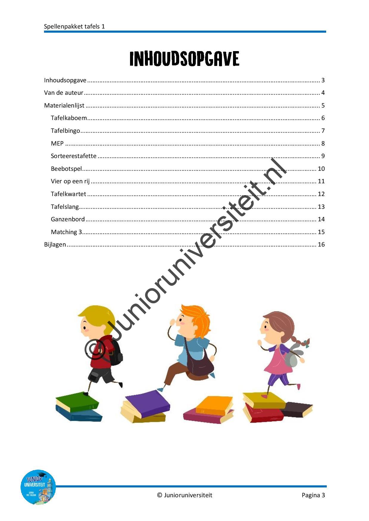 Spellenpakket tafels 1 - Afbeelding 2