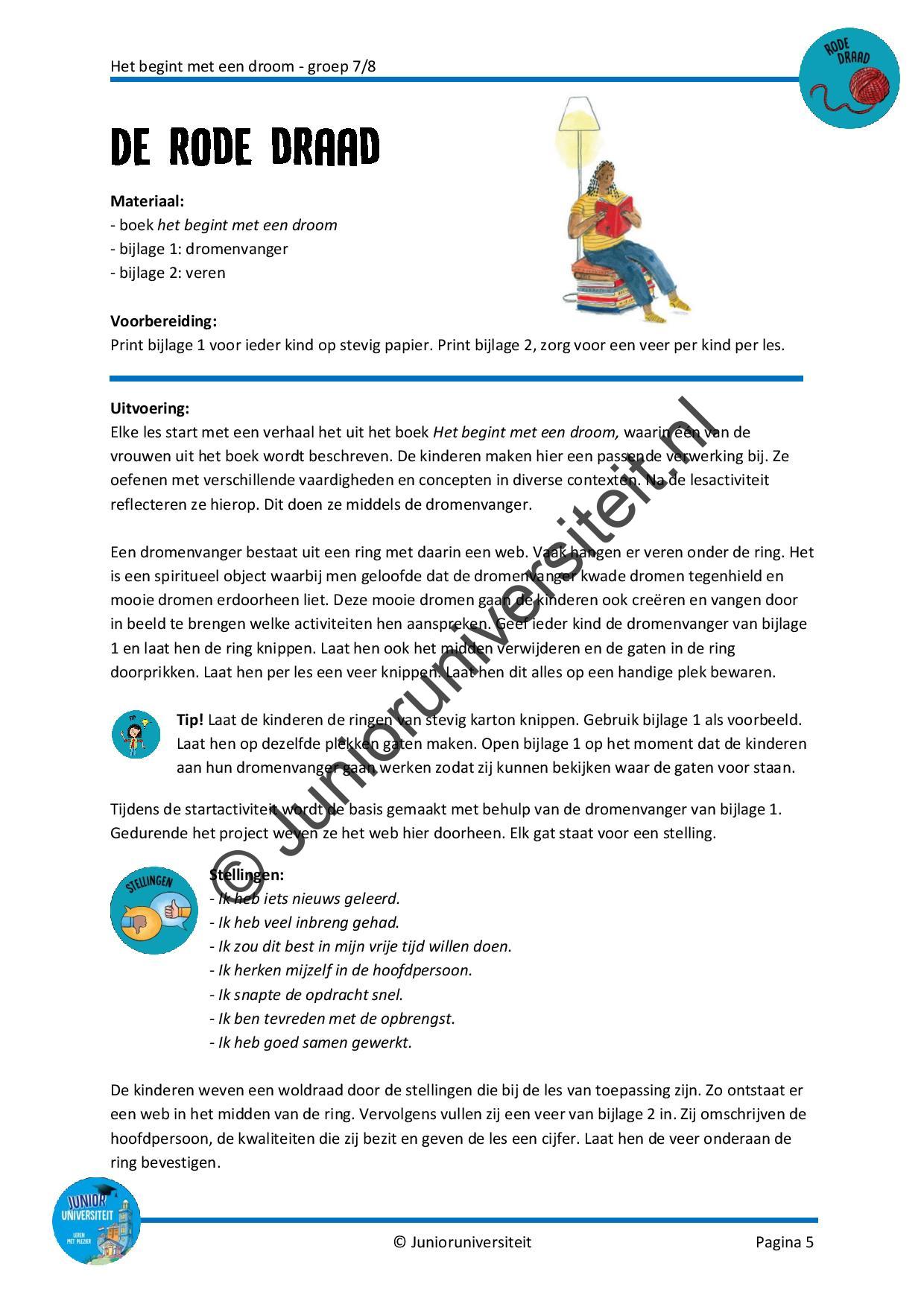 Het begint met een droom - groep 7 - 8 - Afbeelding 4