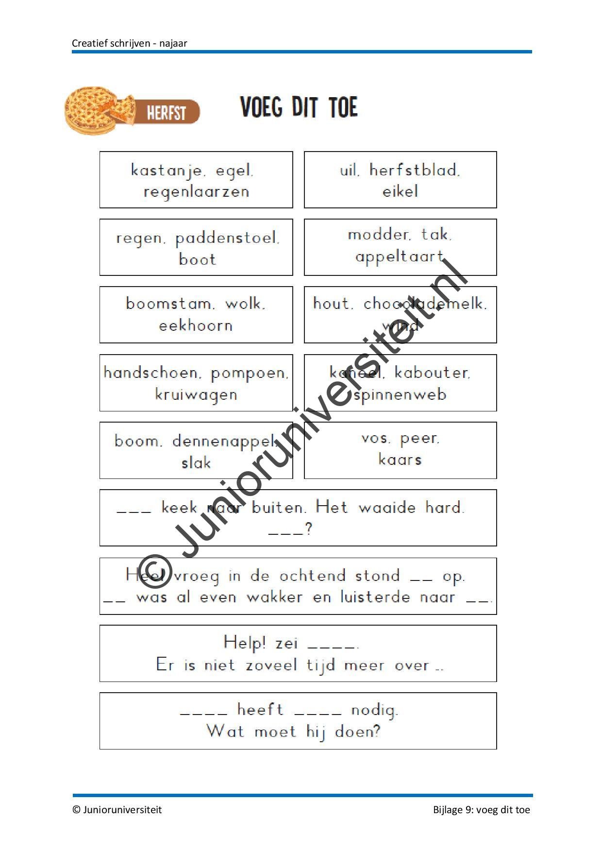 Creatief schrijven - najaar - Afbeelding 13