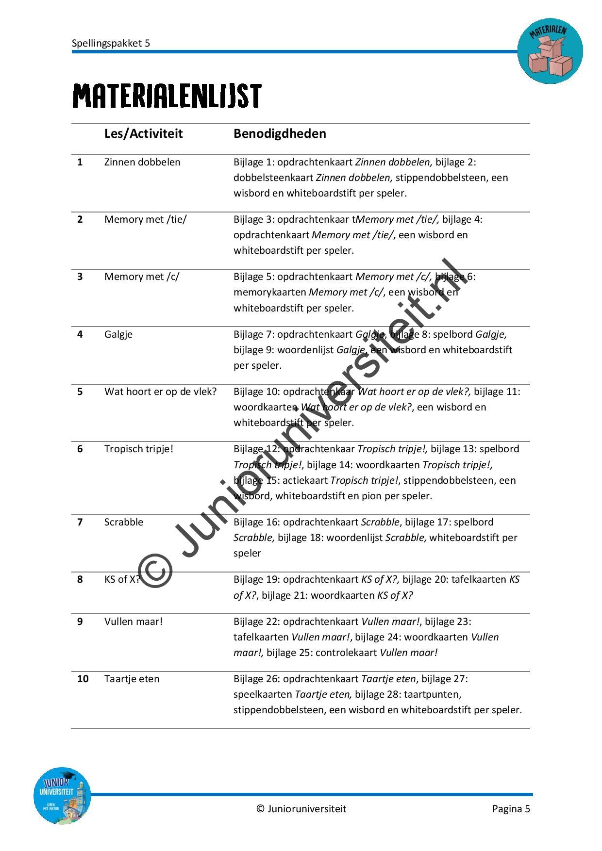 Spellingspakket 5 - Afbeelding 4