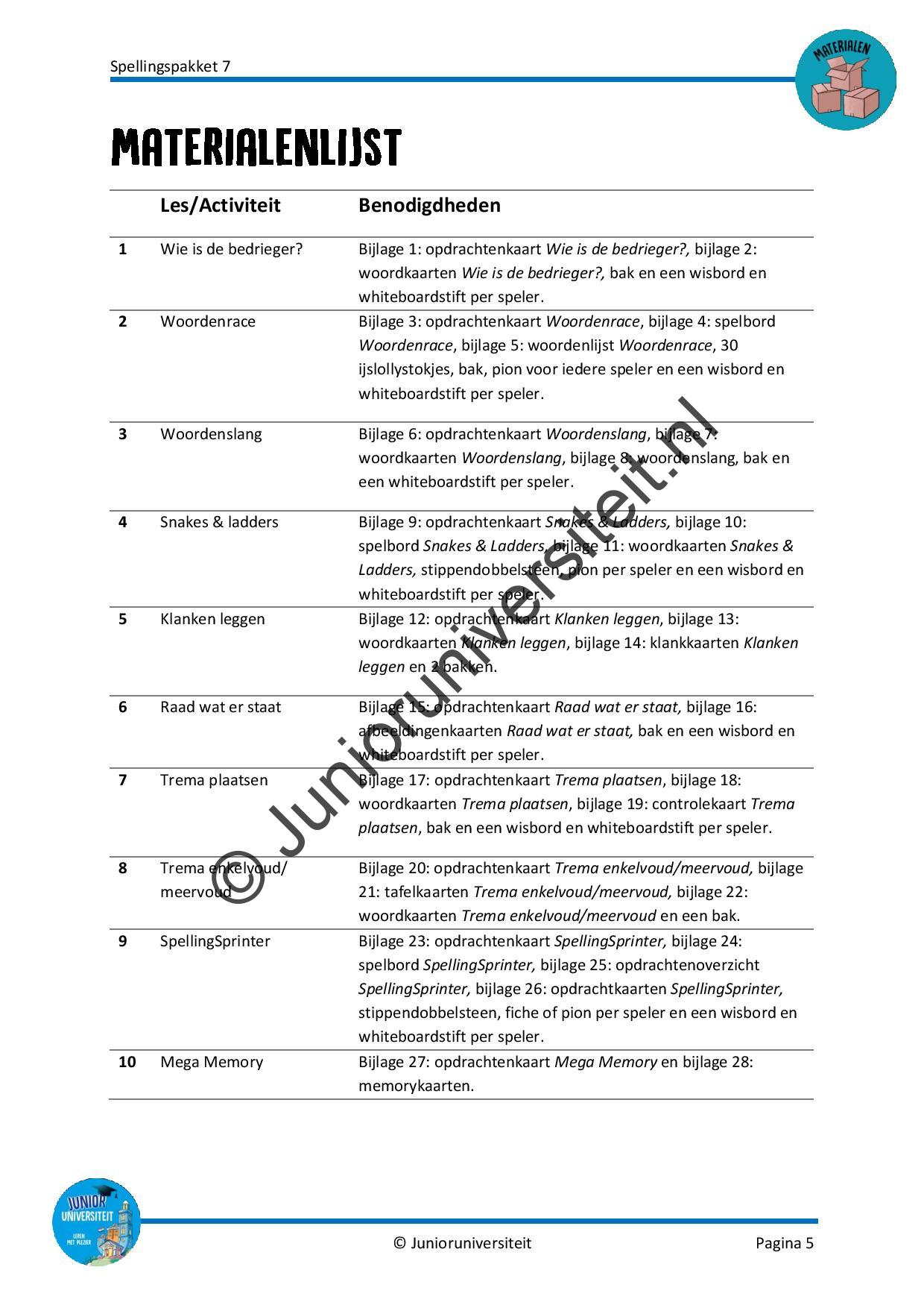 Spellingspakket 7 - Afbeelding 4