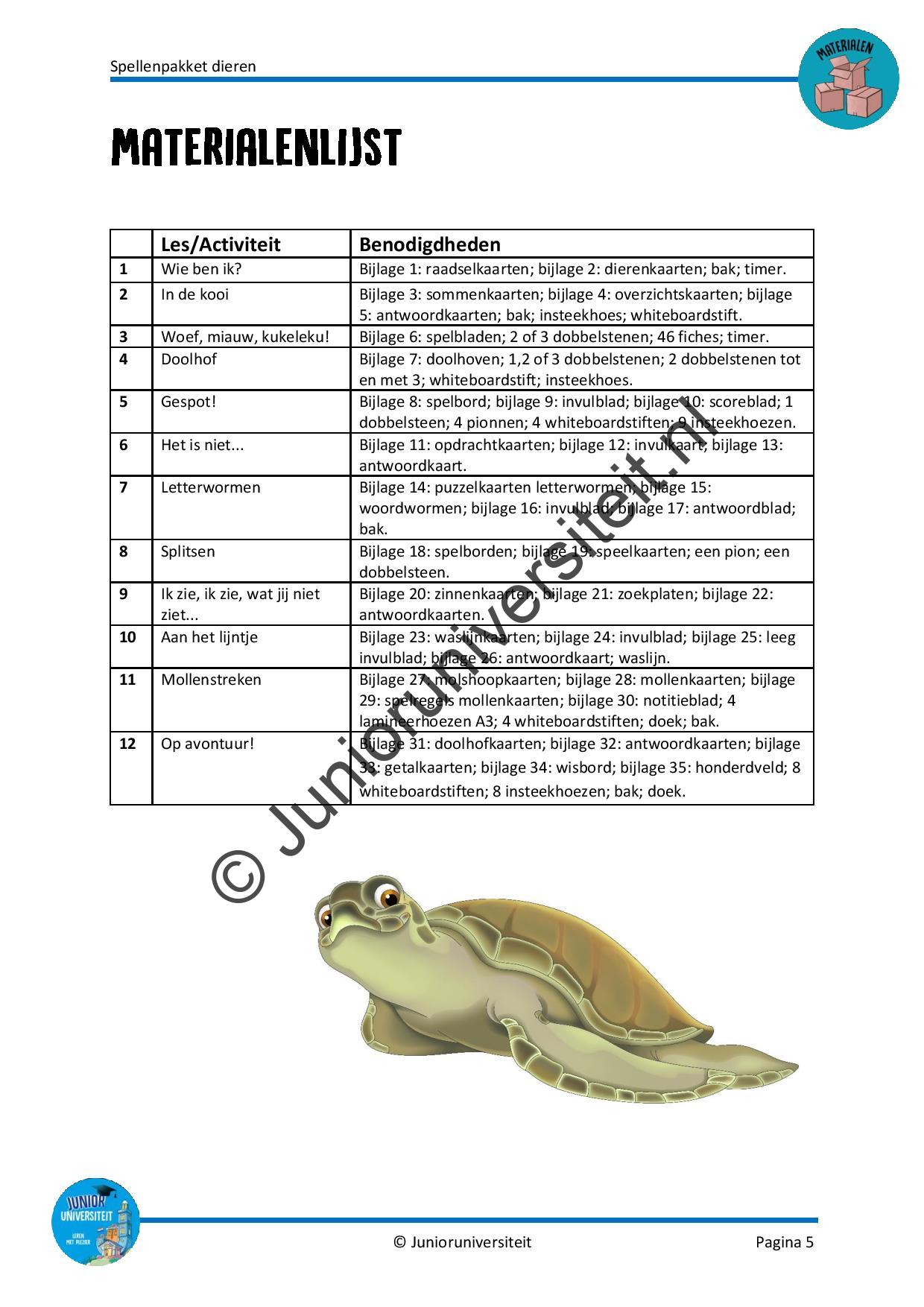 Spellenpakket dieren - groep 3 - Afbeelding 4