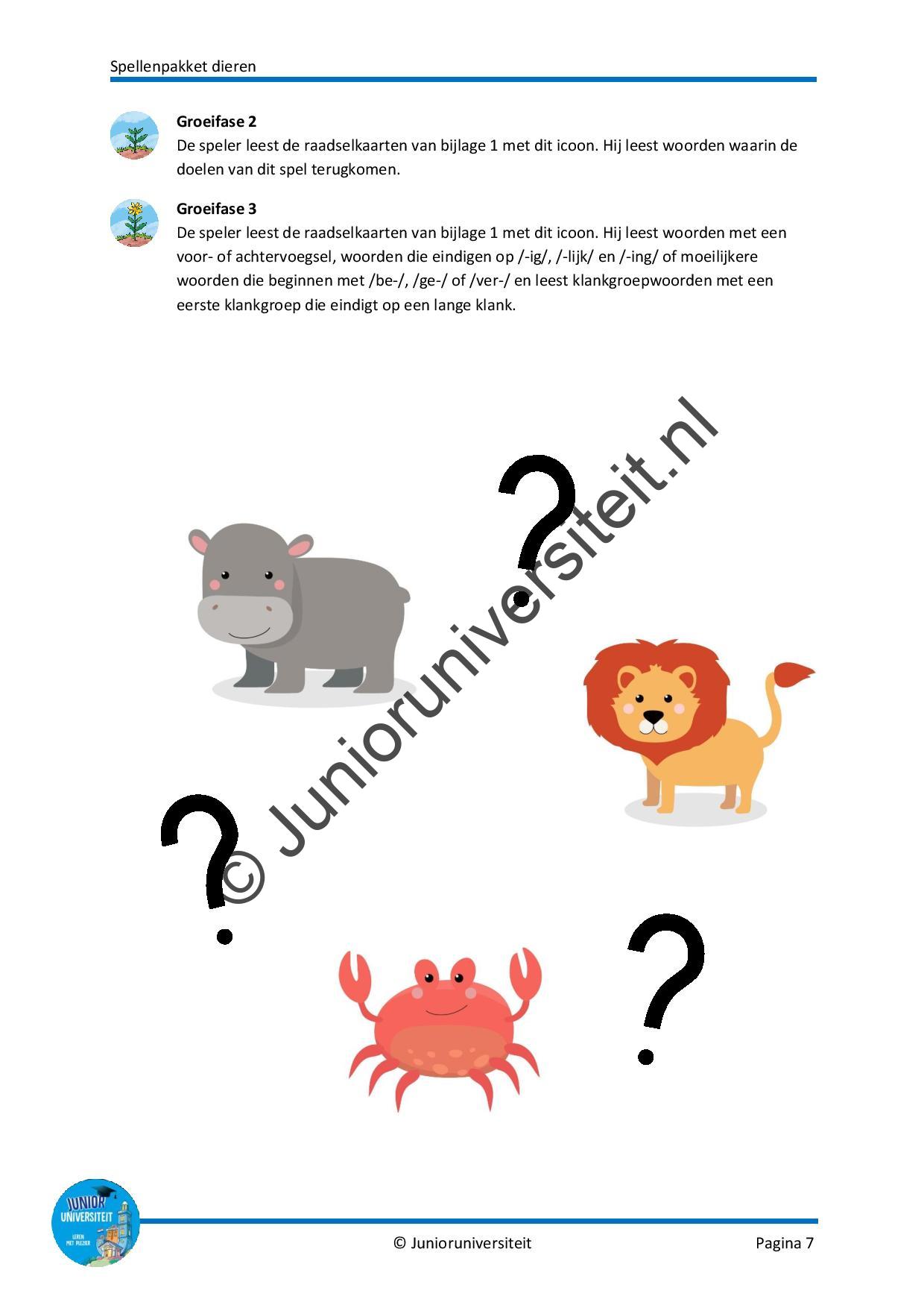 Spellenpakket dieren - groep 3 - Afbeelding 6