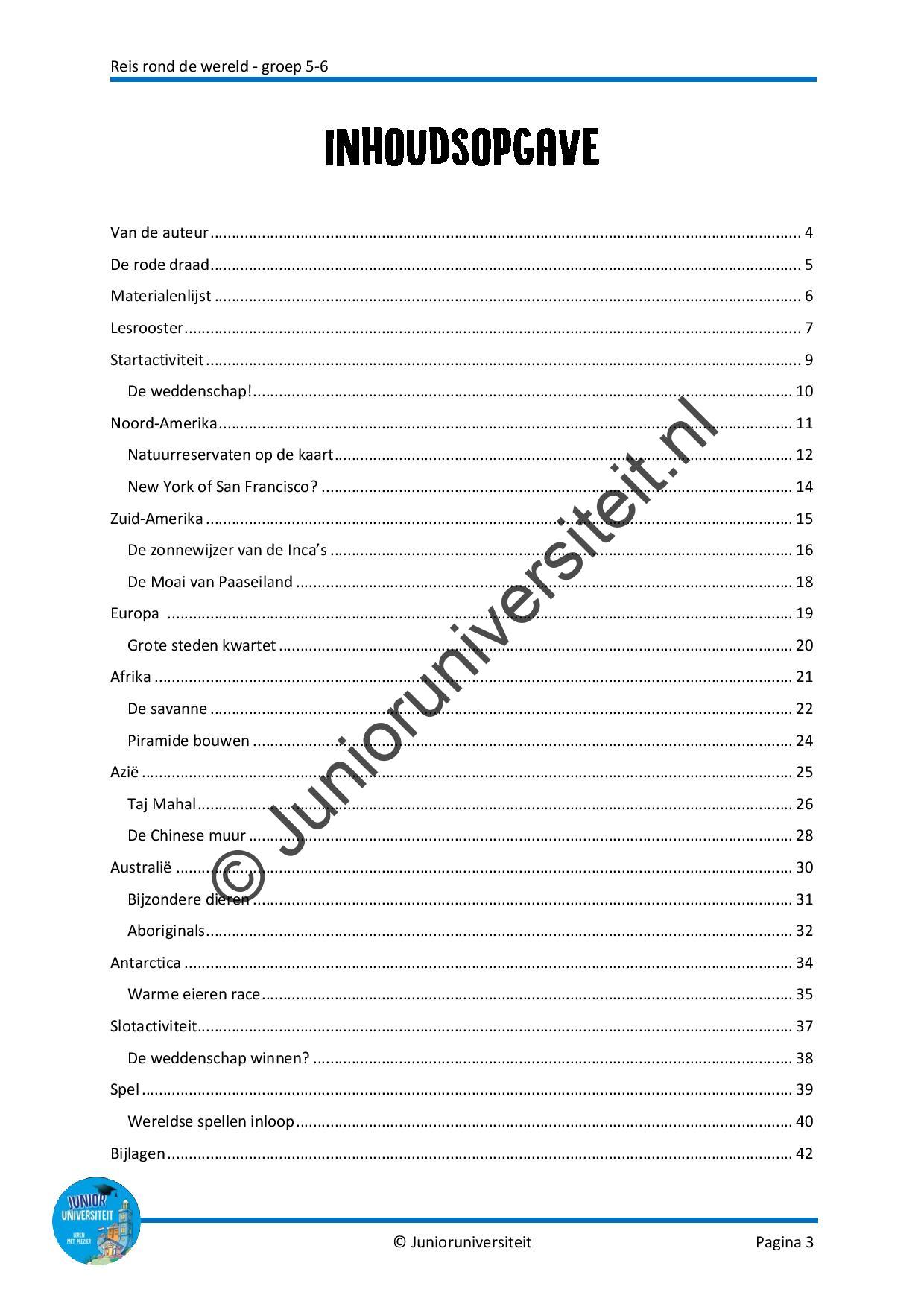 Reis rond de wereld - groep 5-6 - Afbeelding 2