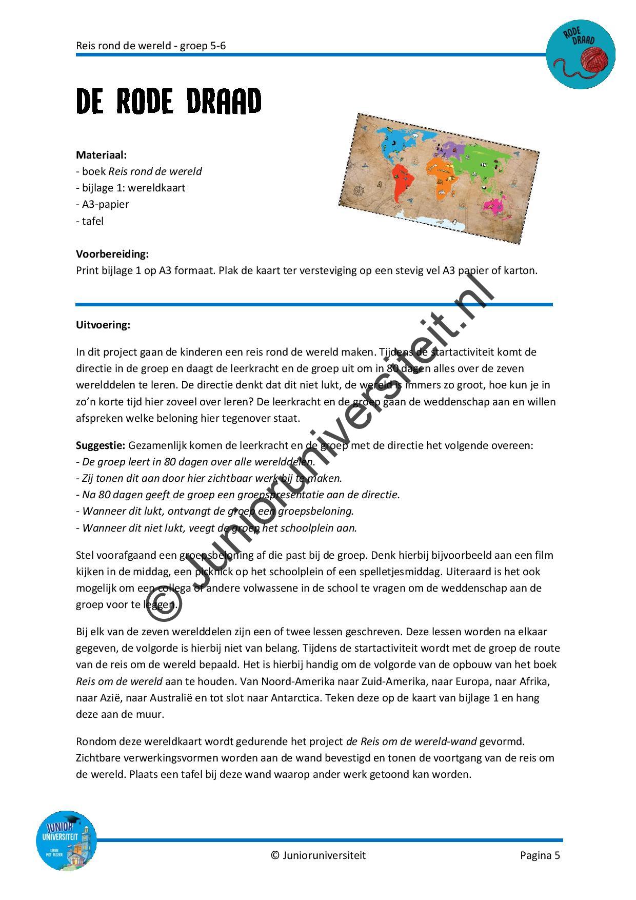 Reis rond de wereld - groep 5-6 - Afbeelding 4