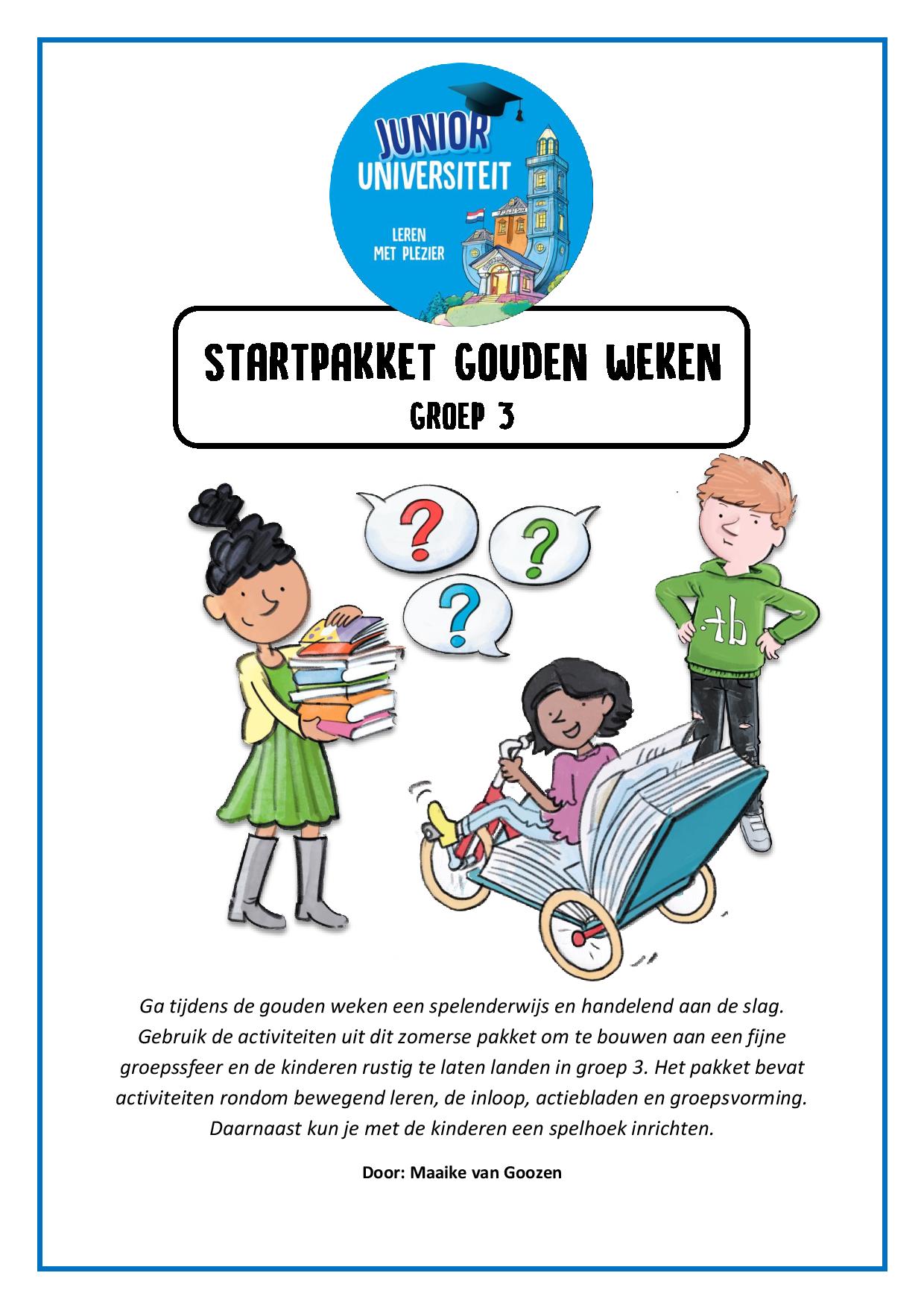 Startpakket gouden weken - groep 3