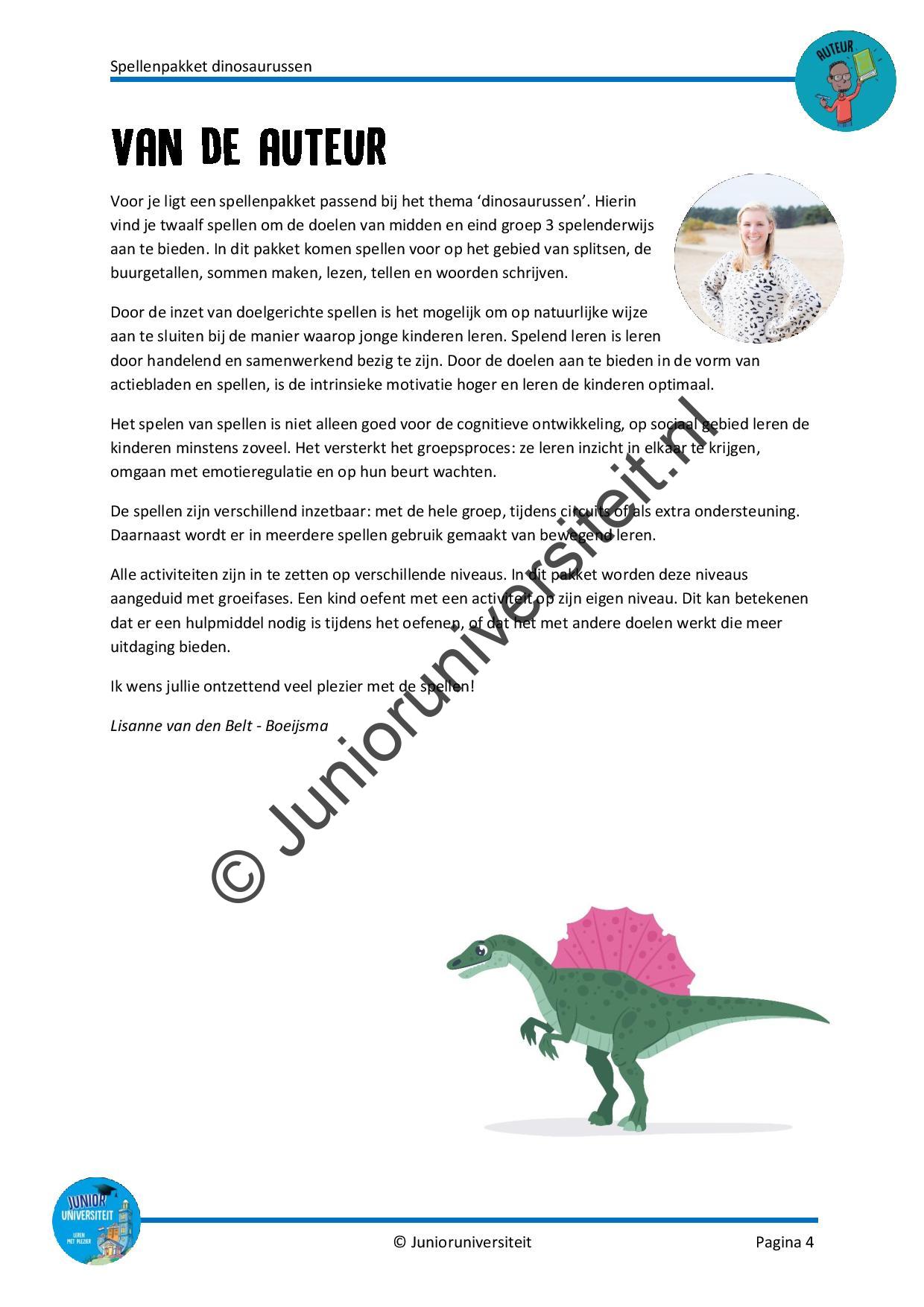 Spellenpakket dinosaurussen - groep 3 - Afbeelding 3