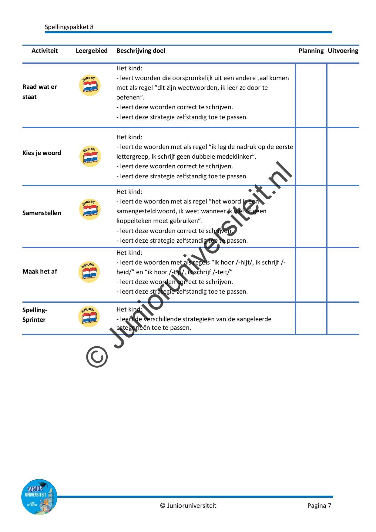 Spellingspakket 8 - groep 7-8 - Afbeelding 6