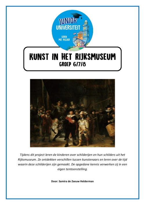 Kunst in het Rijksmuseum