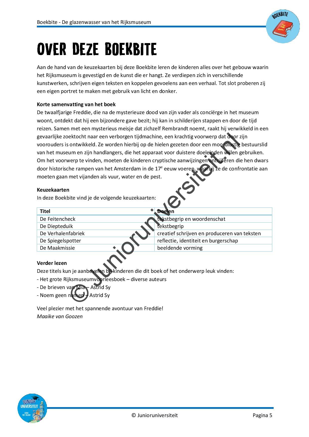 Boekbite - De glazenwasser van het Rijksmuseum - Afbeelding 3