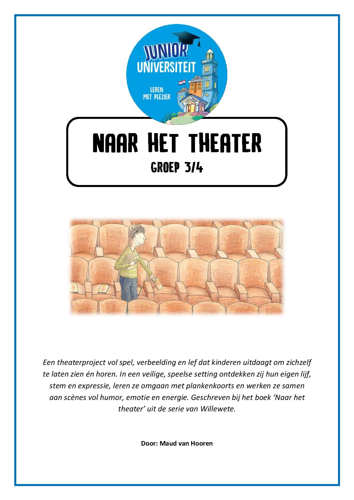 Naar het theater - groep 3-4
