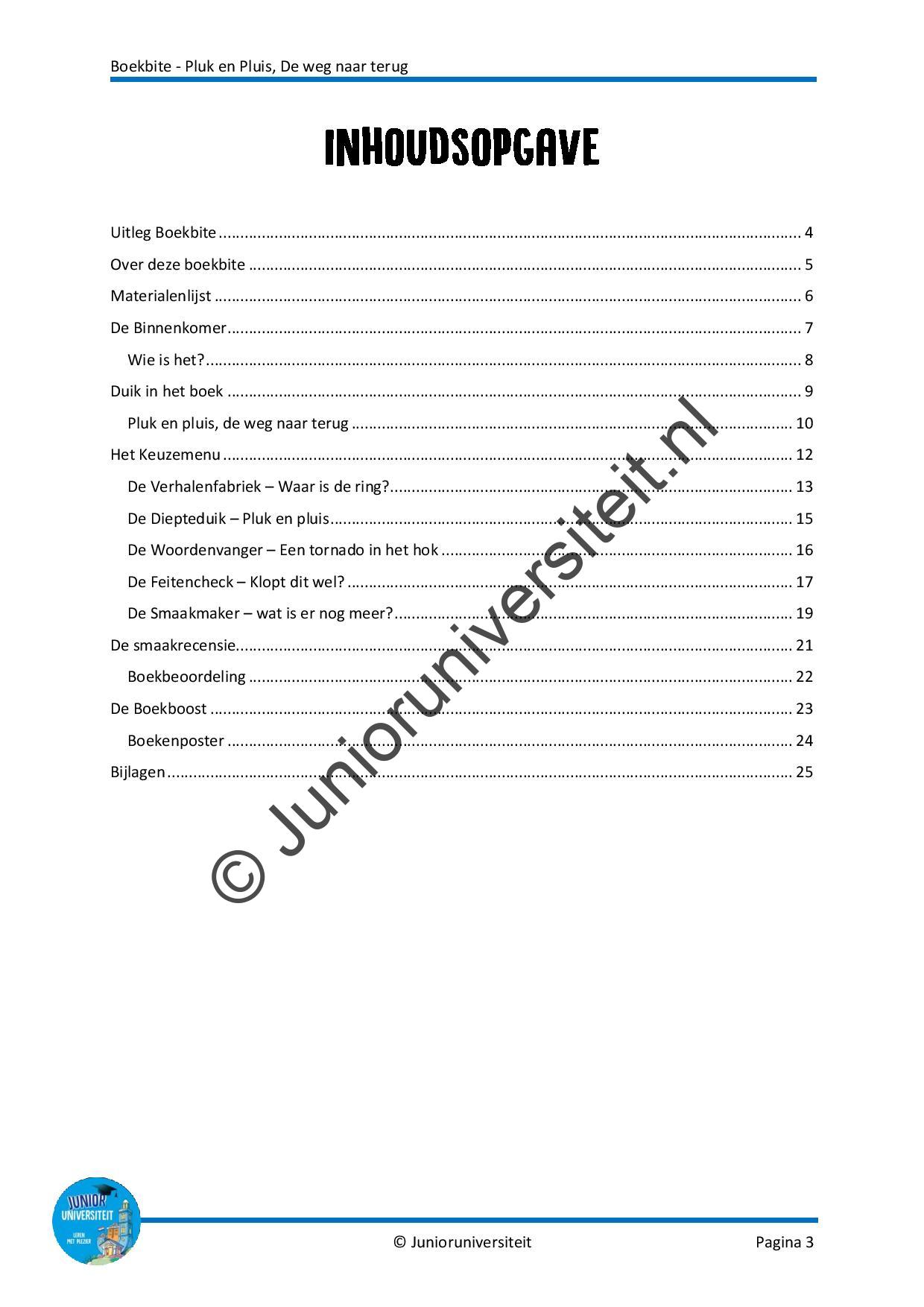 Boekbite - Pluk en Pluis - de weg naar terug - Afbeelding 2