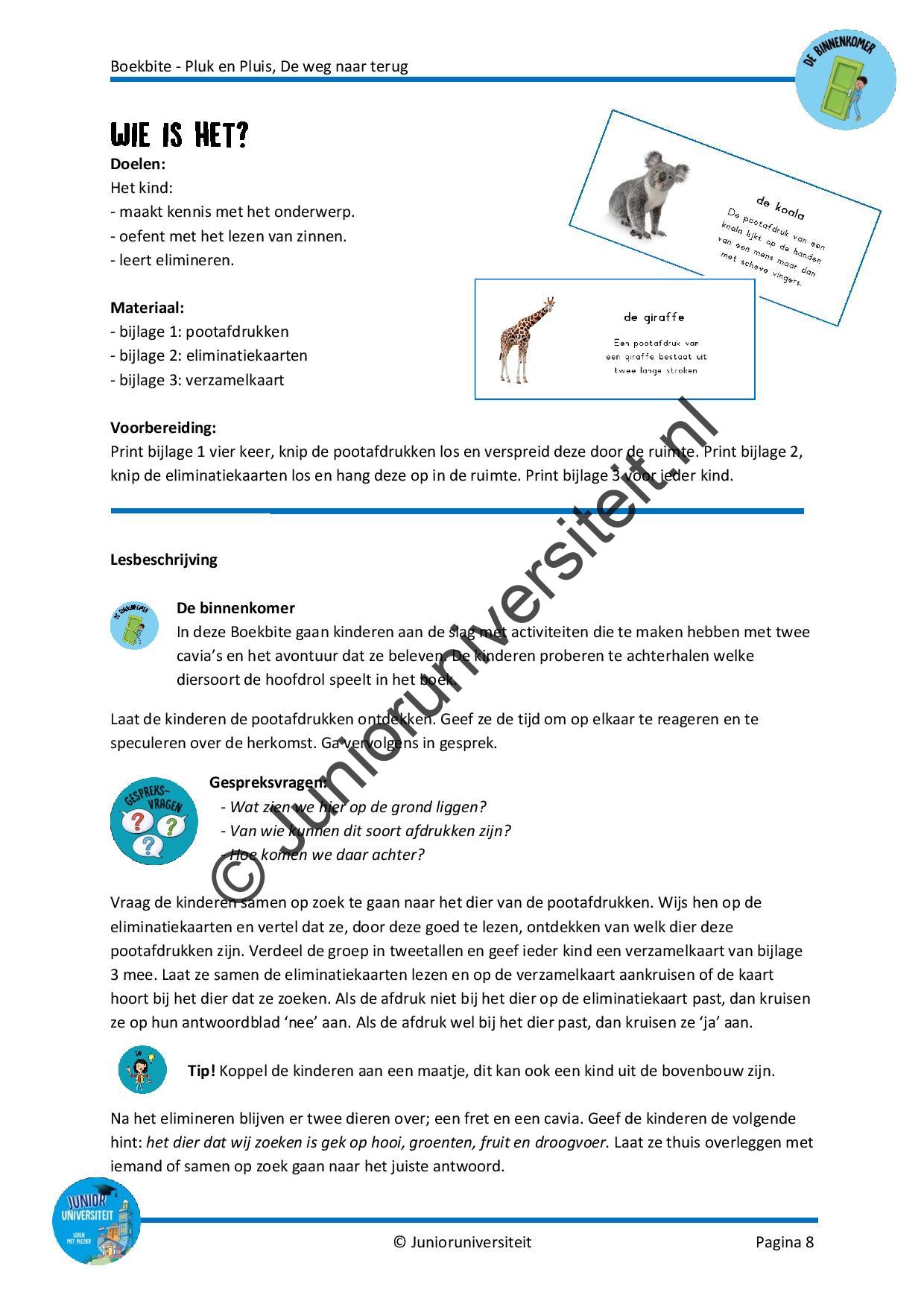 Boekbite - Pluk en Pluis - de weg naar terug - Afbeelding 6