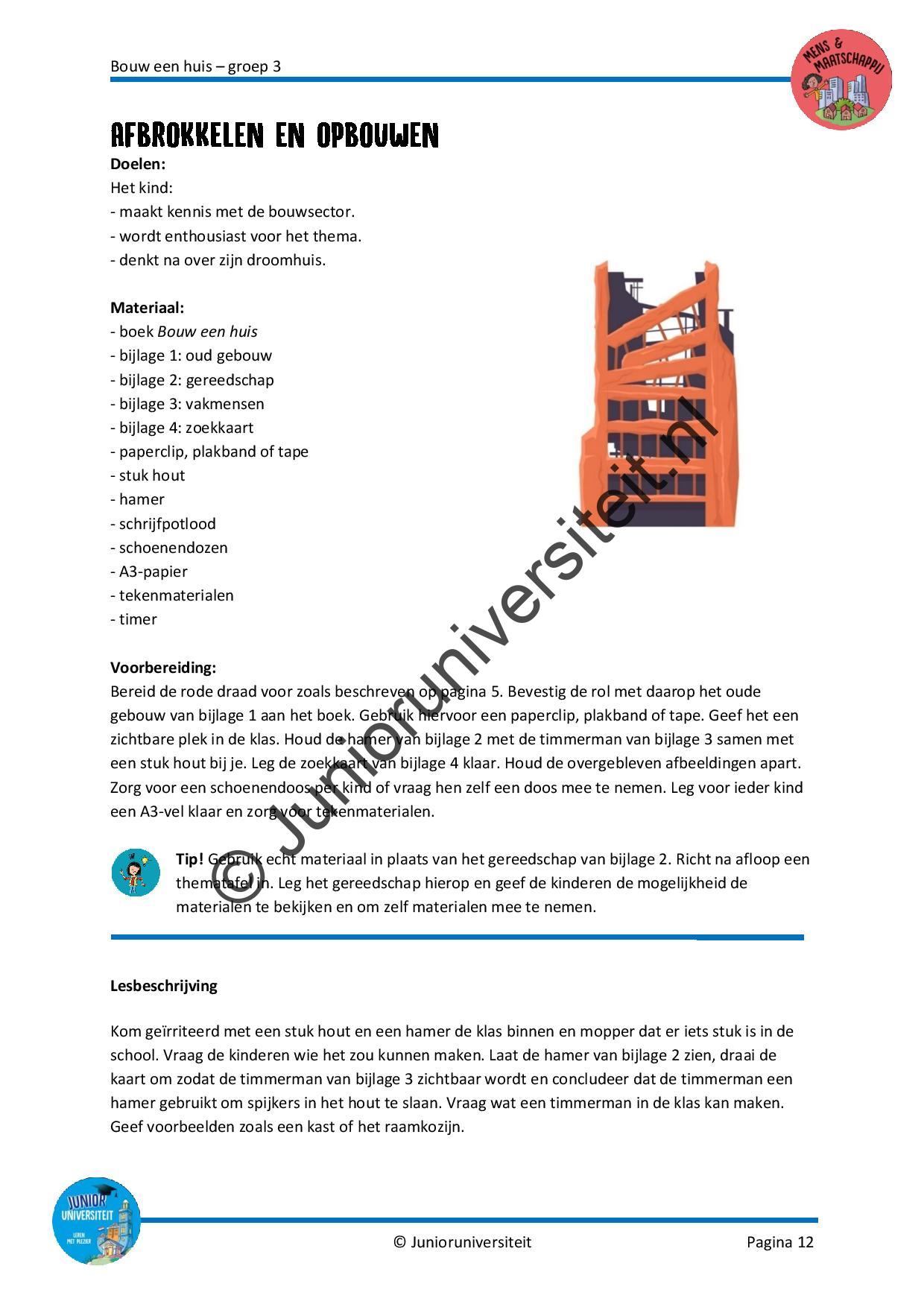 Bouw een huis - groep 3 - Afbeelding 7