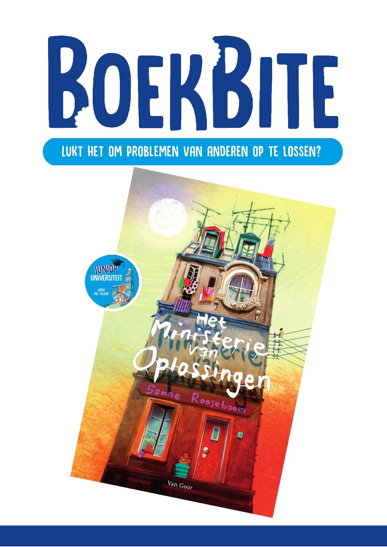 Boekbite: Het ministerie van oplossingen
