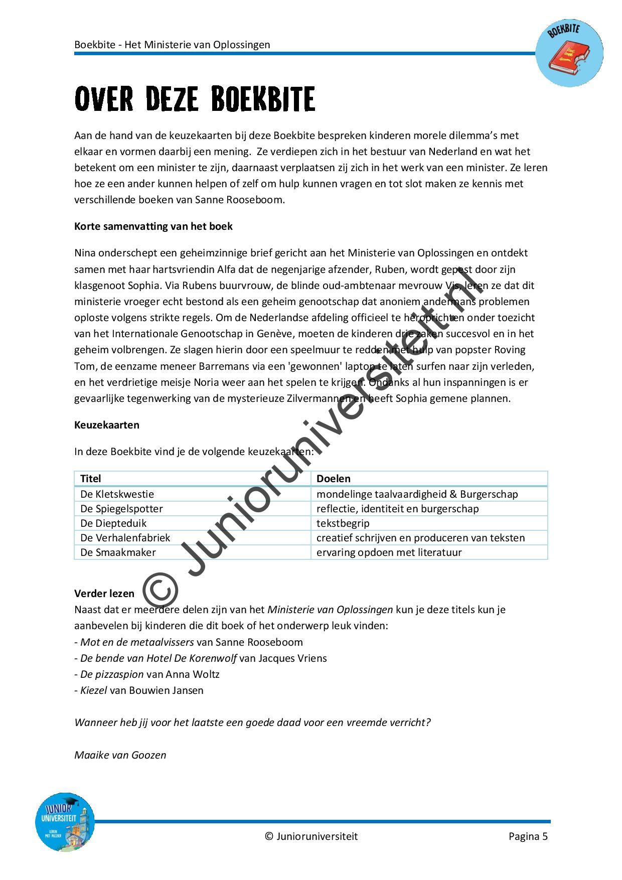 Boekbite: Het ministerie van oplossingen - Afbeelding 4